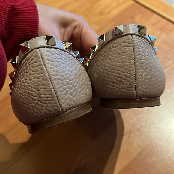 Valentino beige leather rockstud flats EU 38 (US 7 or 7.5) - Picture 8 of 10